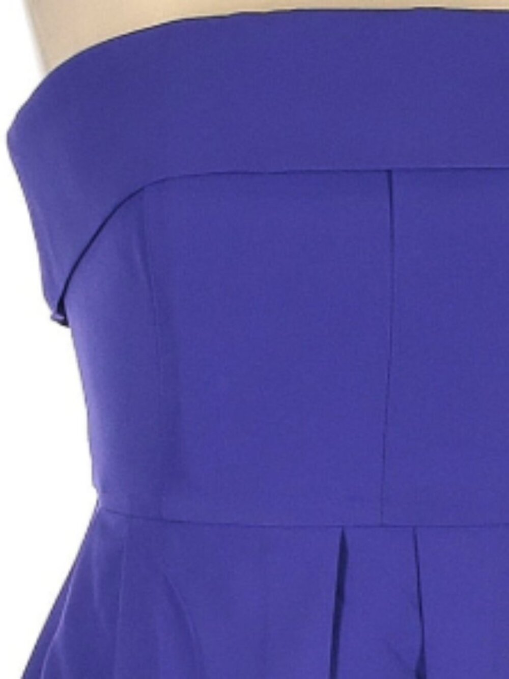 Jewel Badgley Mischka Violet/Purple Strapless Foldover Mini Dress - Picture 2 of 9